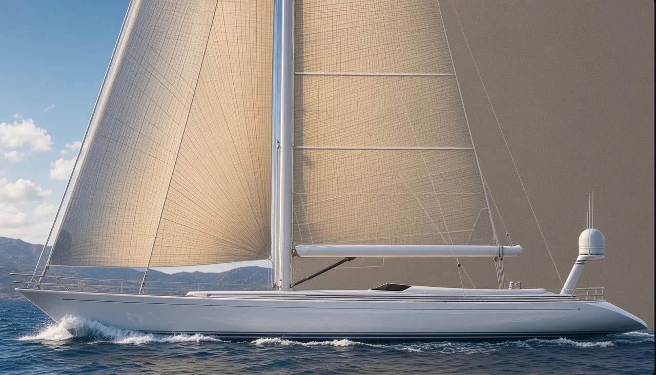 Sensation under sail: exterior work by Jonathan Quinn Barnett for Ron Holland.