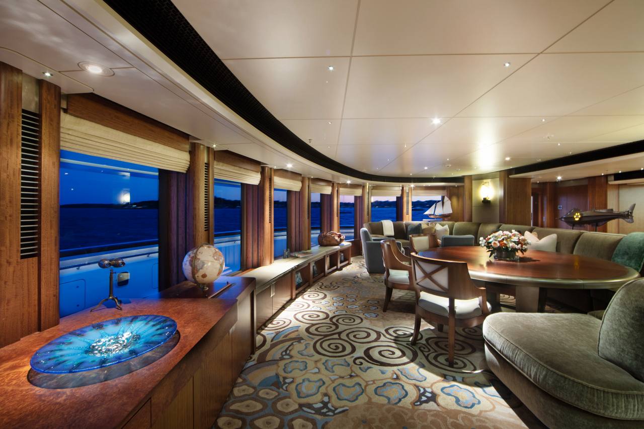 OCTOPUS — 126m Lürssen. Interior design by Jonathan Quinn Barnett.